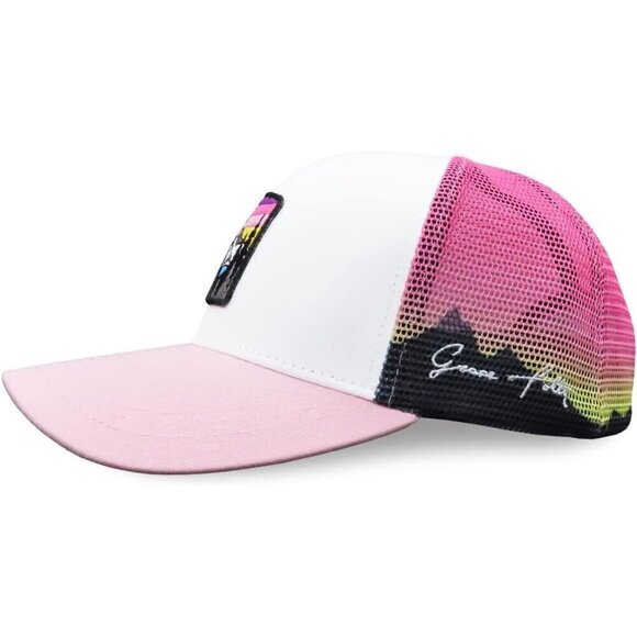 ✨ Grace Folly Baseball Cap Women Pink Beach Trucker Snapback Summer Hats - Picture 1 of 9